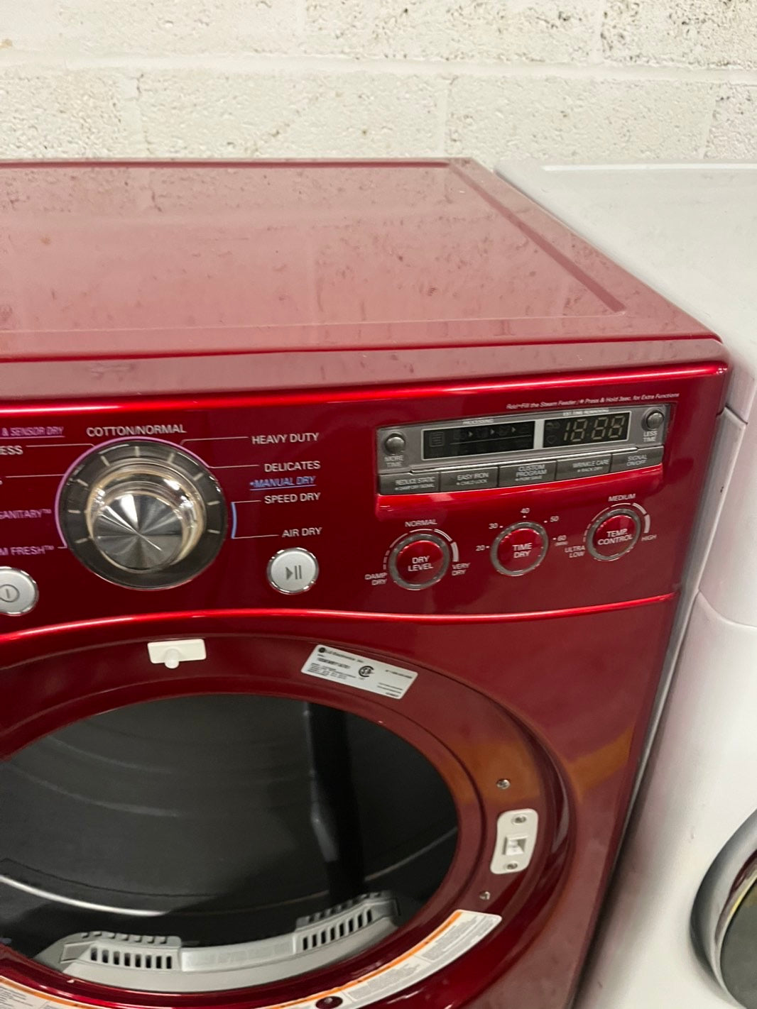 -🔥Black Friday ‼️LG Red Steam Front-Load Electric Dryer With 7.3 Cu. Ft. Capacity stackable 220v dryer  27" #EDLG51B