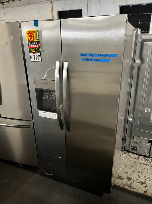 ~ Open Box 📦 | scratch & dent Frigidaire side x side  refrigerator w/ice water dispenser stainless steel 36" #RF8731DB