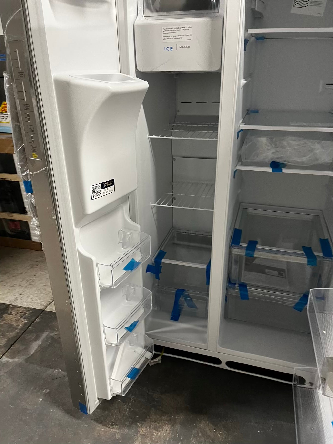 * 🎉 BlacK Friday ⚡️ Open Box 📦 | scratch & dent Frigidaire side x side  refrigerator w/ice water dispenser stainless steel 36" #RF34741B