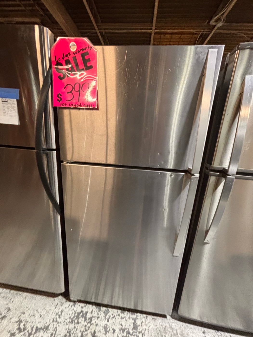 >*sale🔥Whirlpool top freezer refrigerator stainless steel used-refurbished 30" #RFQ669B