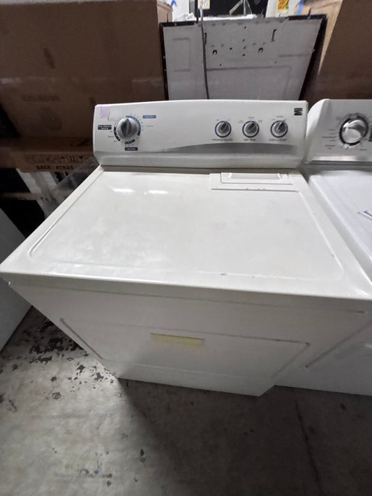 >clearance🔥kenmore used-refurbished top load  dryer 29” electric 220v side x side large capacity  /item number #DA9K2JL