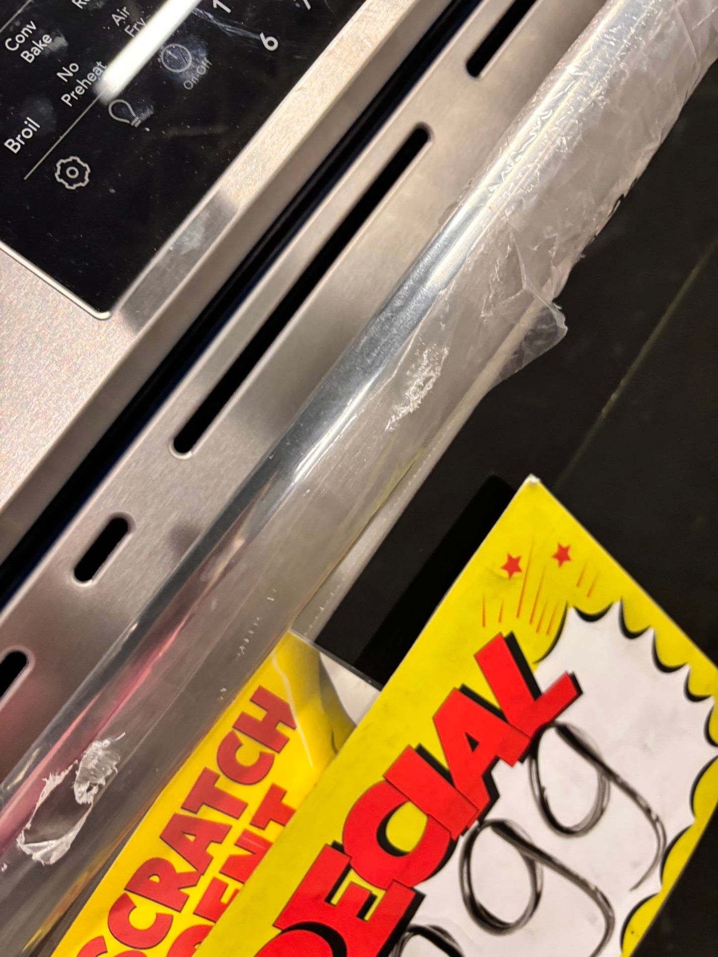 >new scratch & dent open box 📦 Frigidaire gallery stainless steel slide-in Airfry convection oven ,bake broil steam clean ,30” #FGG45ZB
