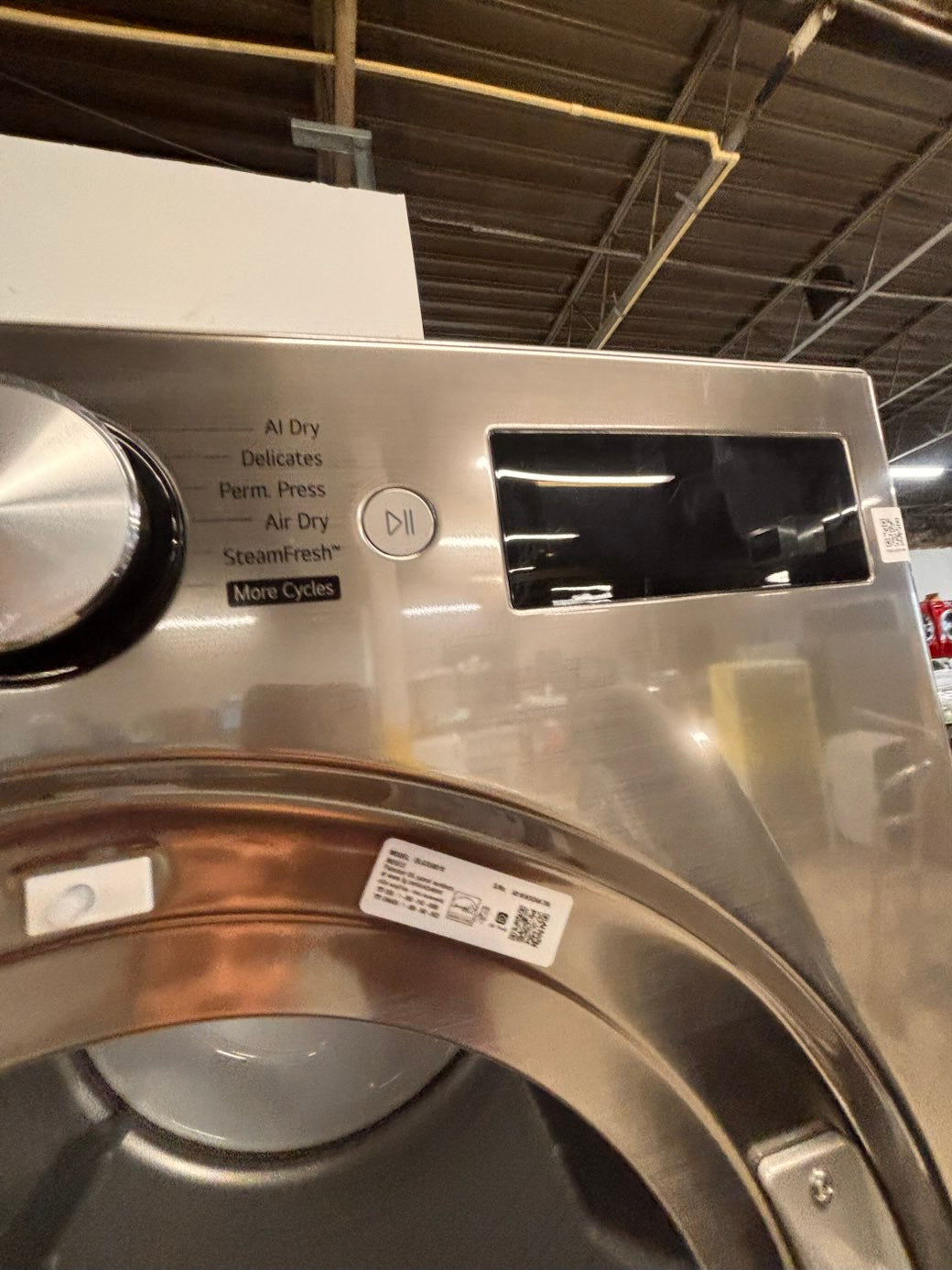 }}Open Box 📦 scratch & dent - LG GAS dryer large capacity in gray color  #GDLG94AB