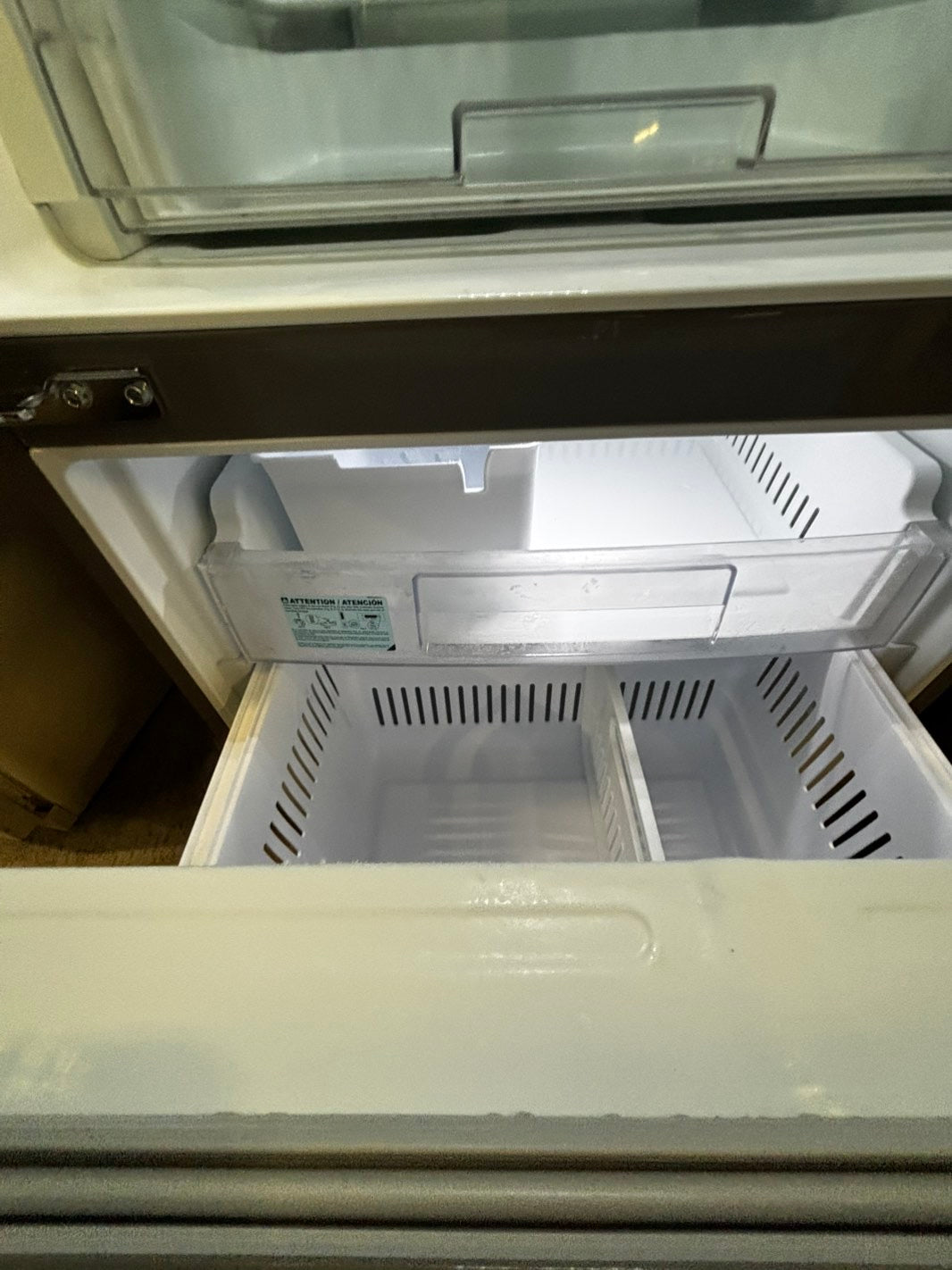 > LG 30” wide French Door Refrigerator in Stainless Steel with ice maker inside used-refurbished # RFD2BB