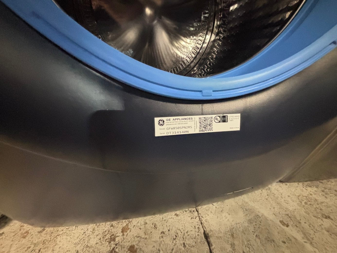 >*GE ENERGY STAR 4.8 Cu. Ft. Capacity Smart Front Load Washer with UltraFresh Vent System with OdorBlock and electric dryer set ,28” stackable or side by side  used-refurbished  #FWRA46BSET