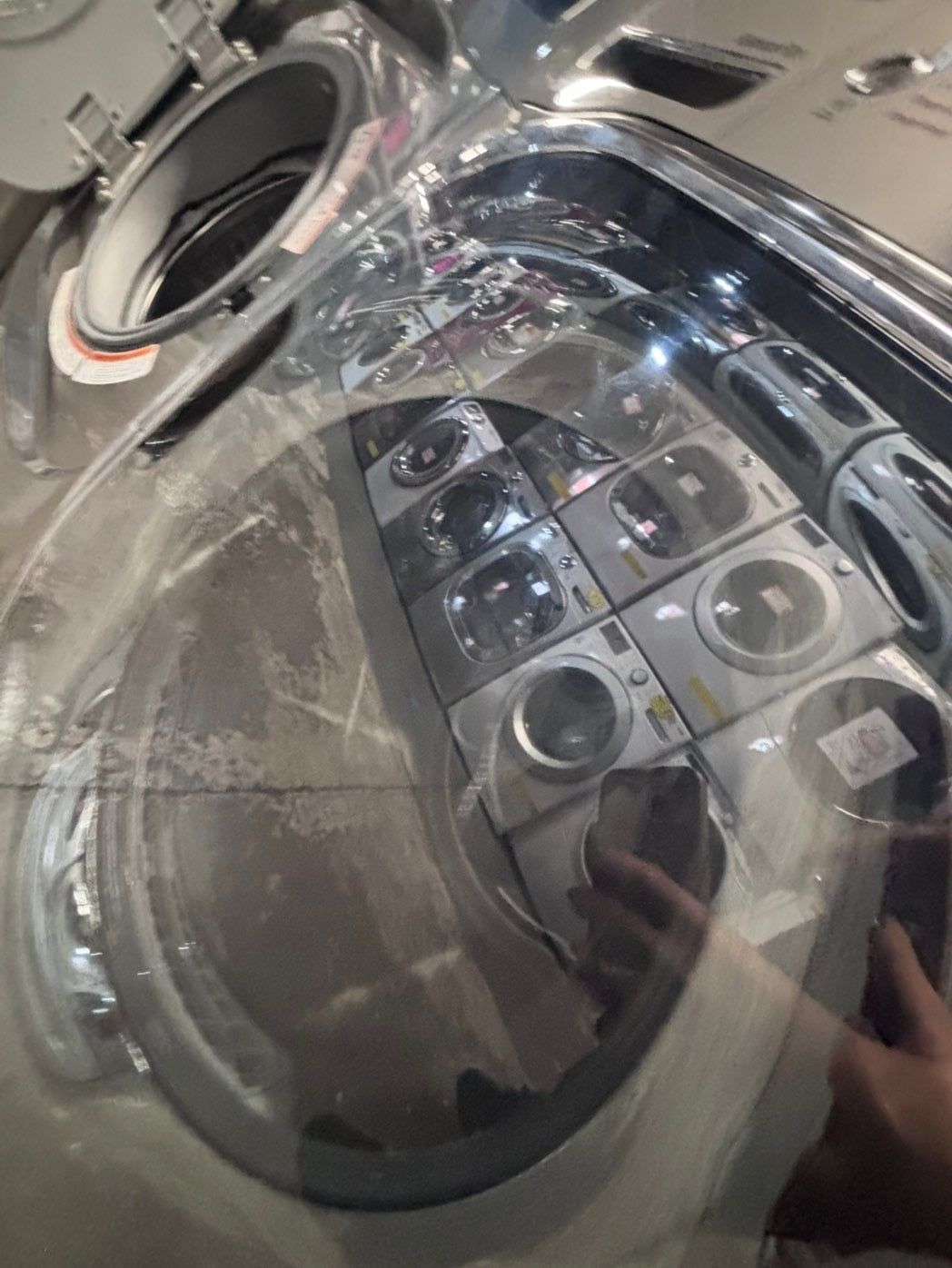 >*used great condition 29”refurbished LG steam washer & dryer set electric front load jumbo size stackable or side by side stainless steel drum 29" #WEX5S9B
