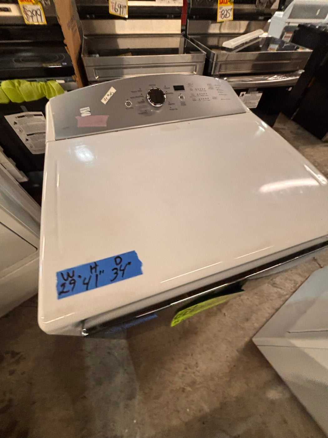 }}Kenmore 29” x 41” x 34”depth large capacity gas  dryer 110v side by side used-refurbished #GDDY1AB