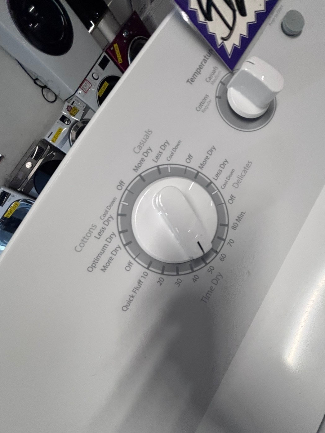 >*hot point side x side extra large capacity electric 220v dryer   27” used -Refurbished #HPED55B