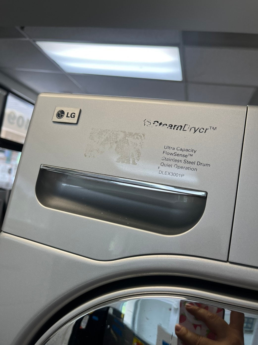 >LG true steam washer 4.5 cu ft & steam dryer 7.5 cu ft set electric 220v front load stackable or side by side Gray - sensor dry    #WFLHDR27L