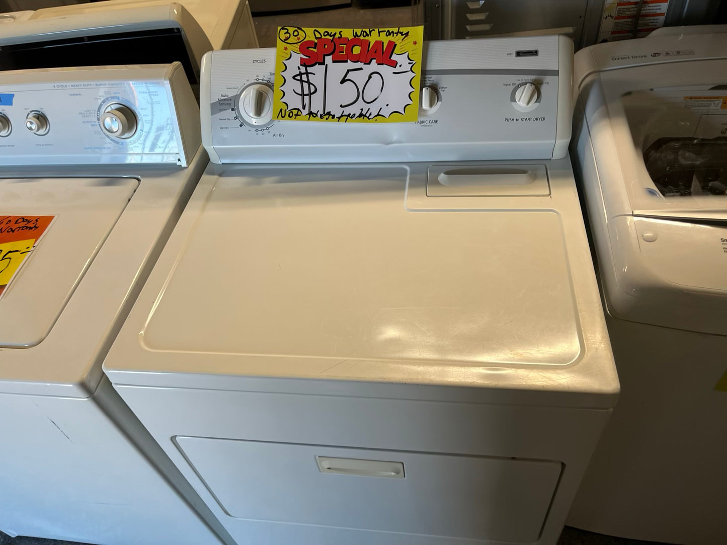 - Kenmore electric 220v dryer side x side #WD930NB
