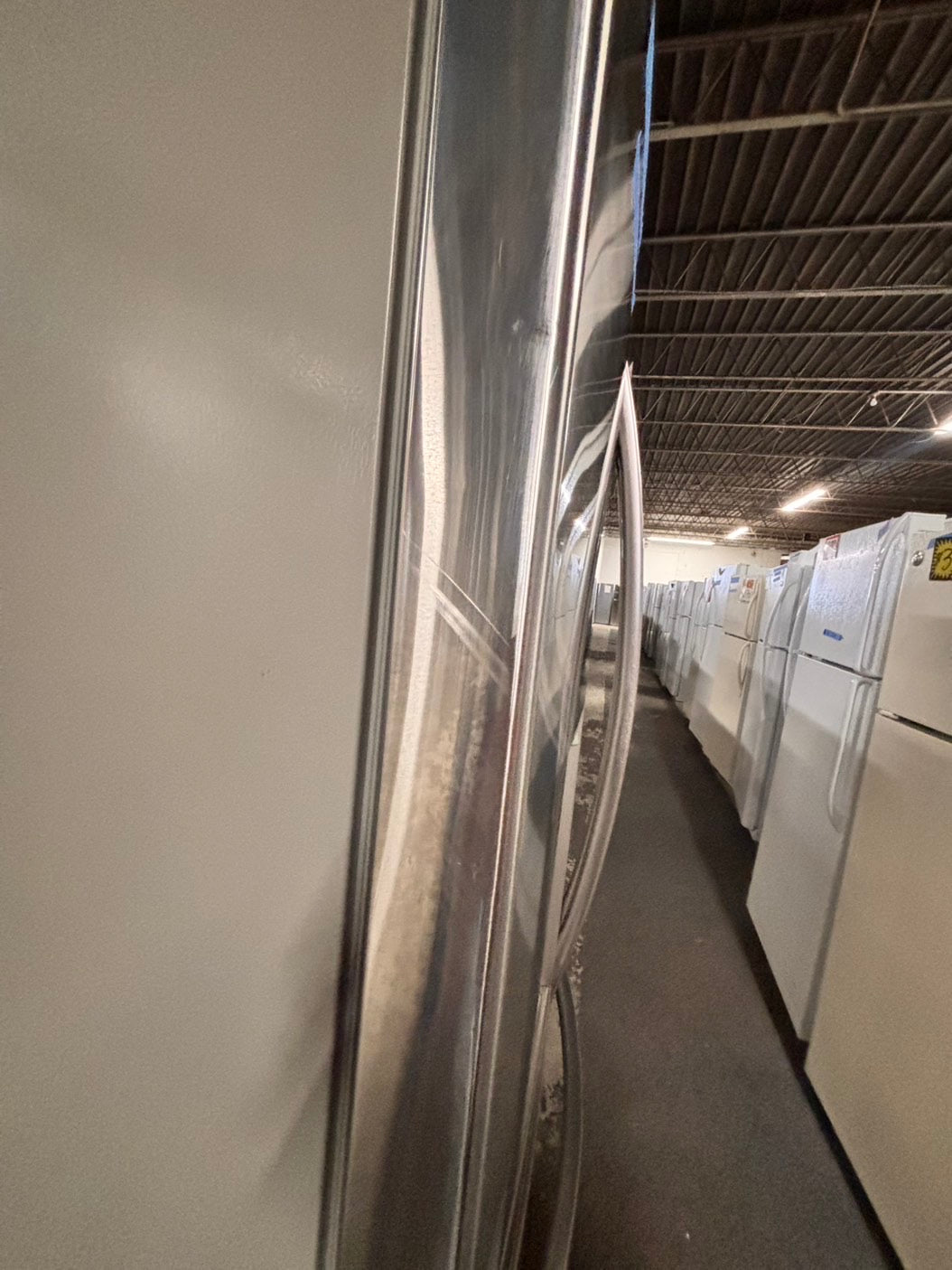>sale🔥LG  French door Refrigerator counter depth stainless steel w/ ice water dispenser great condition 36" used-refurbished #KVAW24B