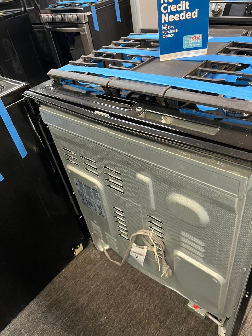 =Samsung 30”  Gas range 5 burner slide in convection bake roast broil self clean used Refurbished" item #GRSMA34L