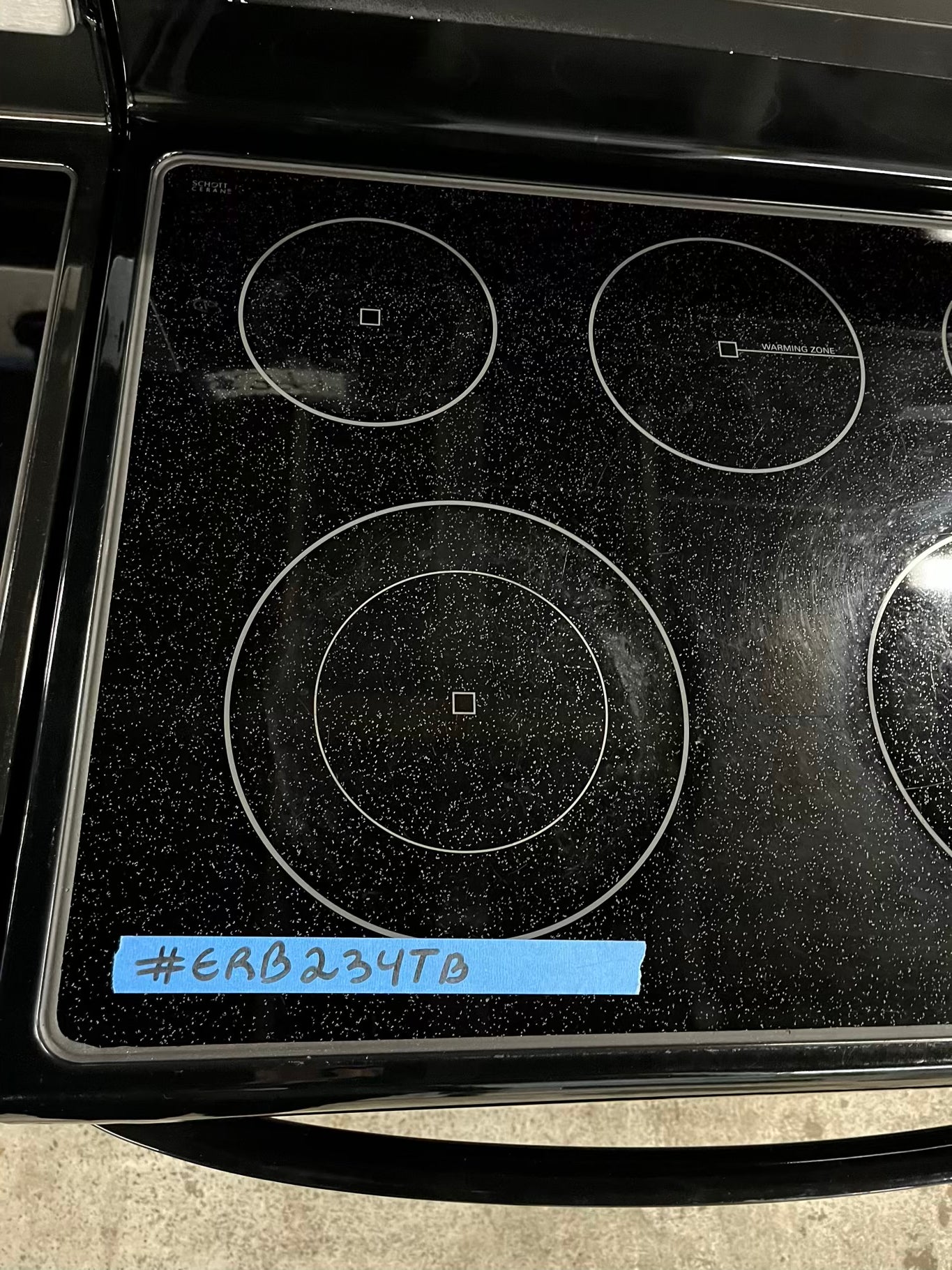 - LG electric range black  5 burner warm zone convection bake broil self clean 30” item number #ERB234TB