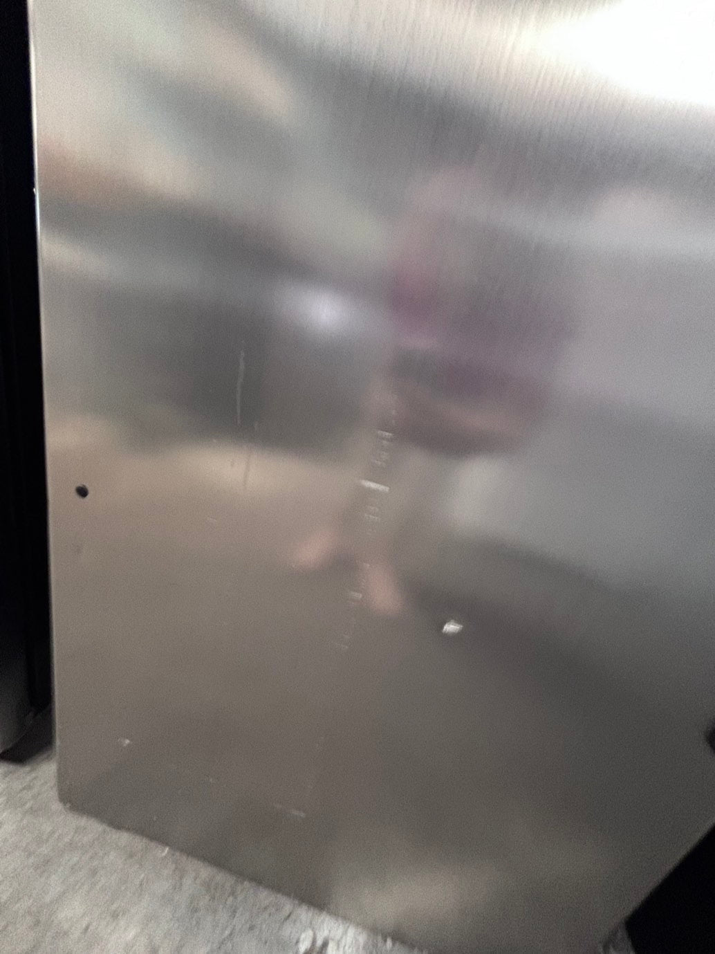 >*GE top freezer refrigerator with ice maker inside stainless steel used-refurbished 30" #RFC11YB
