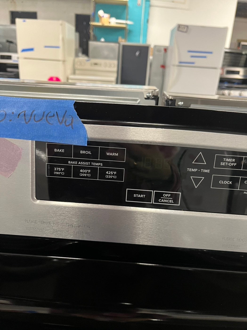 open box New scratch&Dent Amana electric coil top  range 4 bake broil & warm burner stainless steel #ERGC26VB