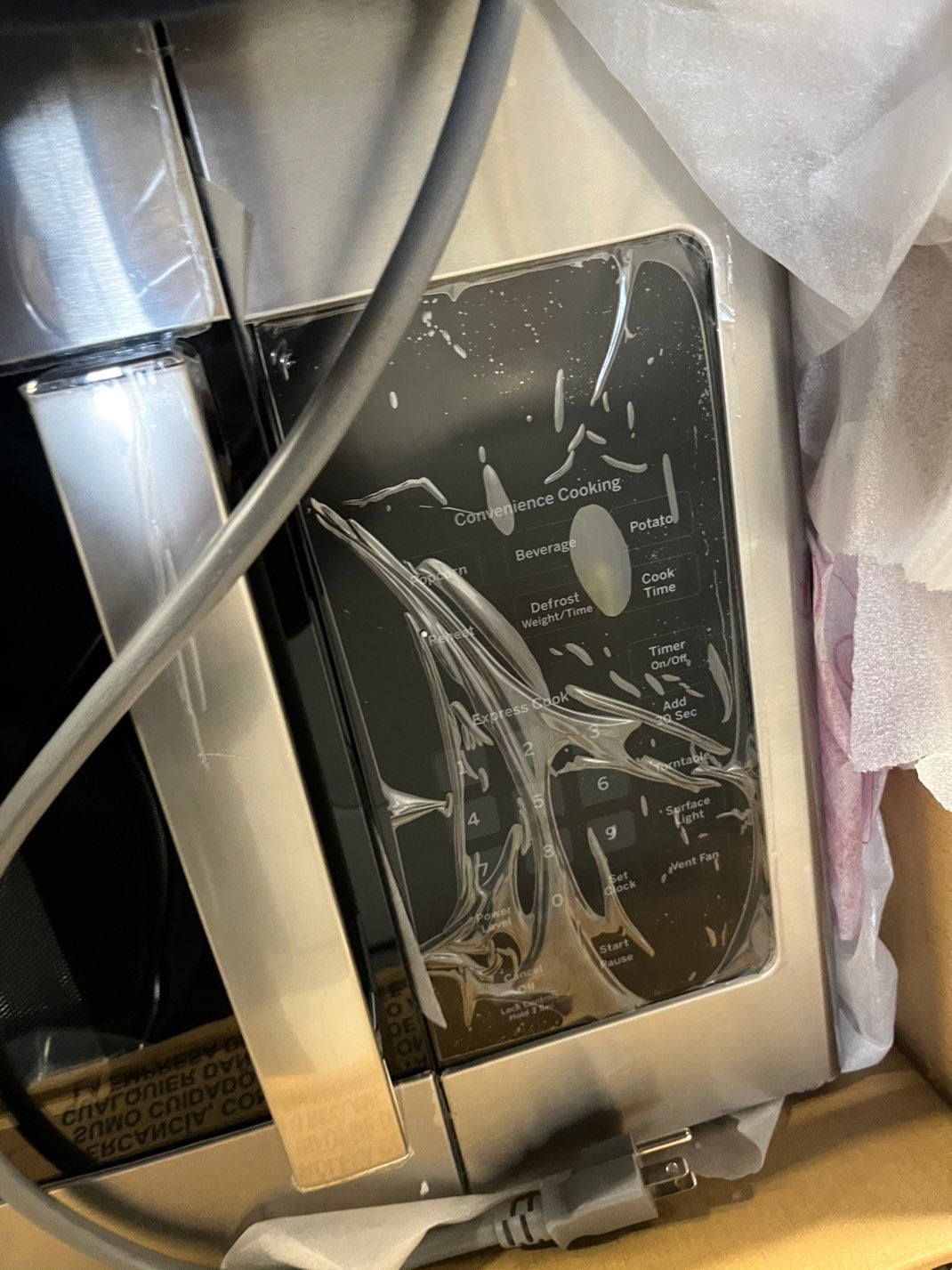 🎁🎄Holiday Sale‼️Open box 📦 New Ge 1.6 cu. ft. Over-the-Range Microwave in Stainless Steel 30”wide #GEMWO15B