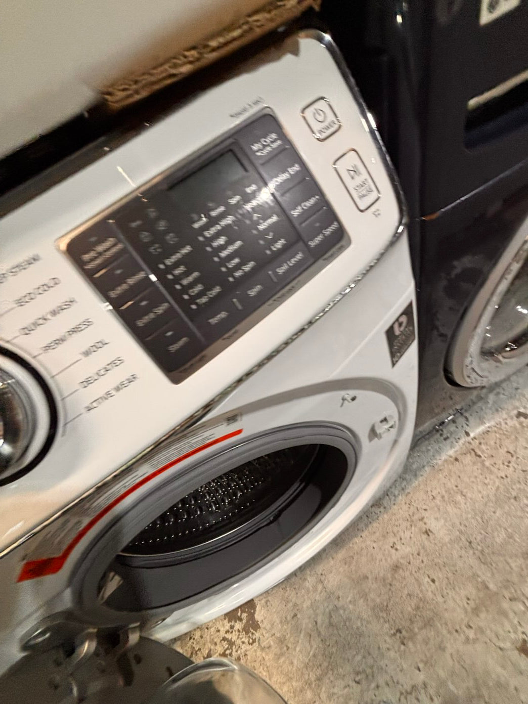 }} Samsung add-wash washer large capacity& electric dryer steam set front load stackable or side by side white  27” in used-Refurbished working 💯 with warranty  #SFH375ET