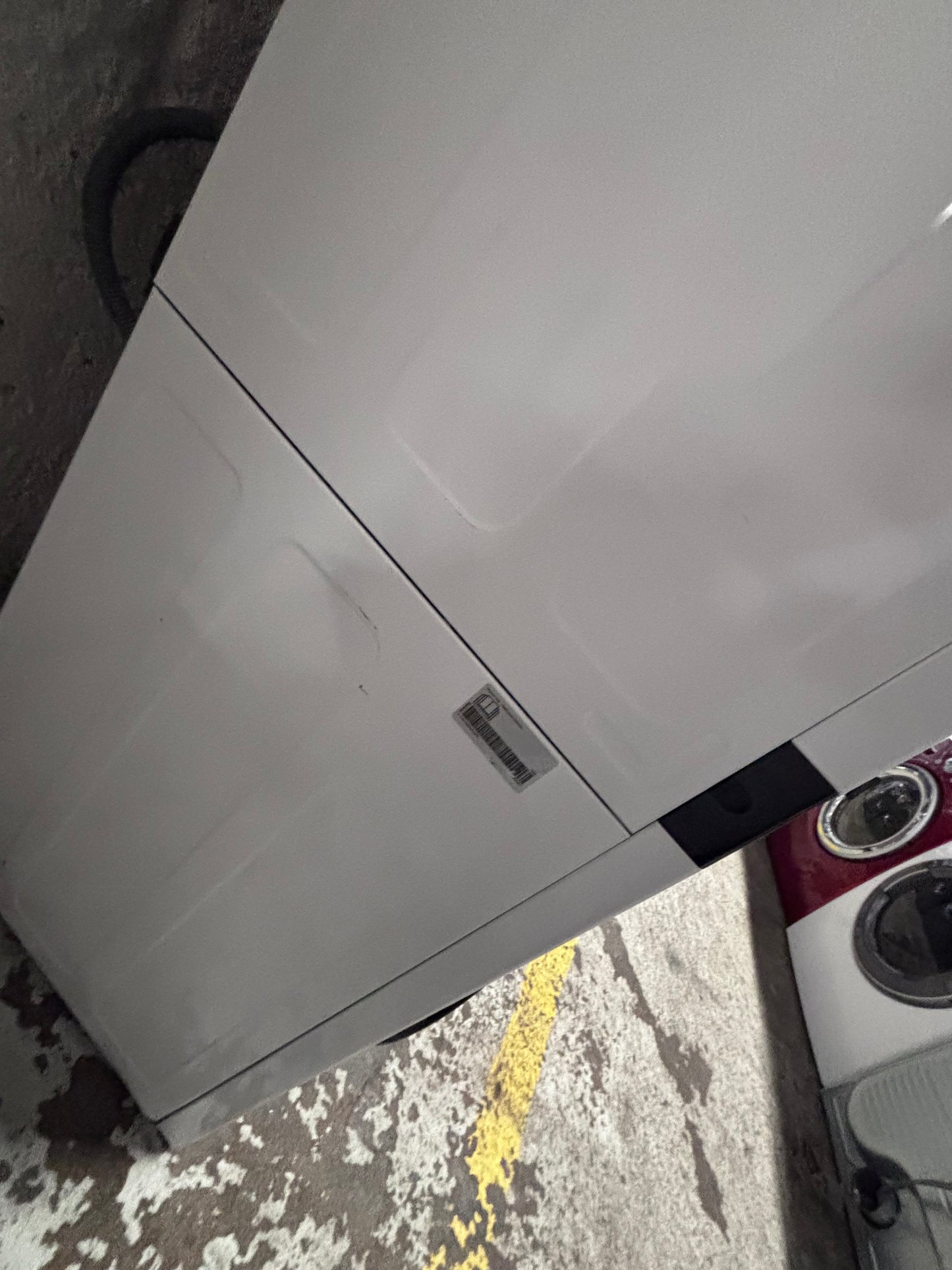 >>LG TQ 24” x 65h wash-tower (washer & dryer) 220v washer & dryer set used -in  white 24" #WTLT9B