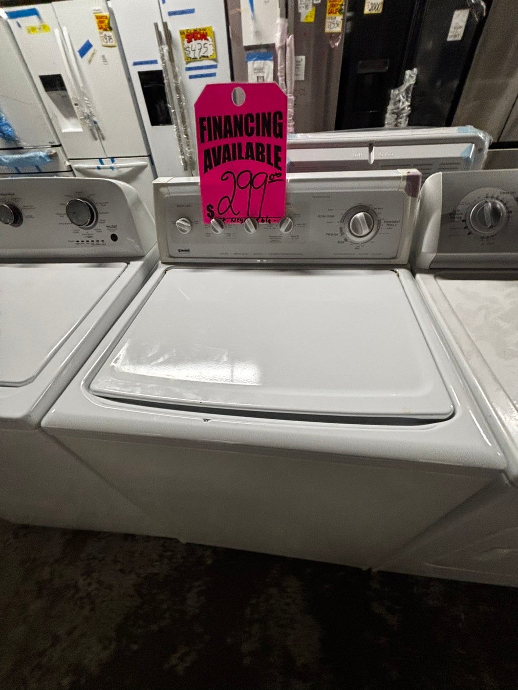 >🎉Special Kenmore Top load washing machine w agitator 27" used-Refurbished #WTY33B