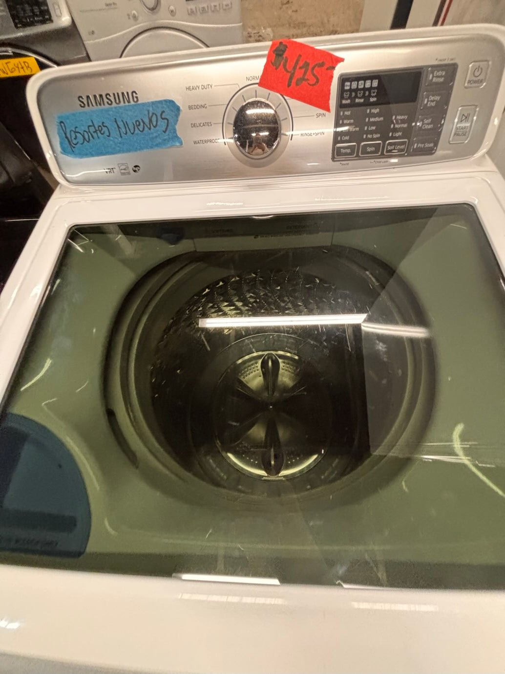 } }Samsung 27” white color Top load washer  Large capacity stainless steel Drum working 💯  with warranty ! used,refurbished #SAWTGQB