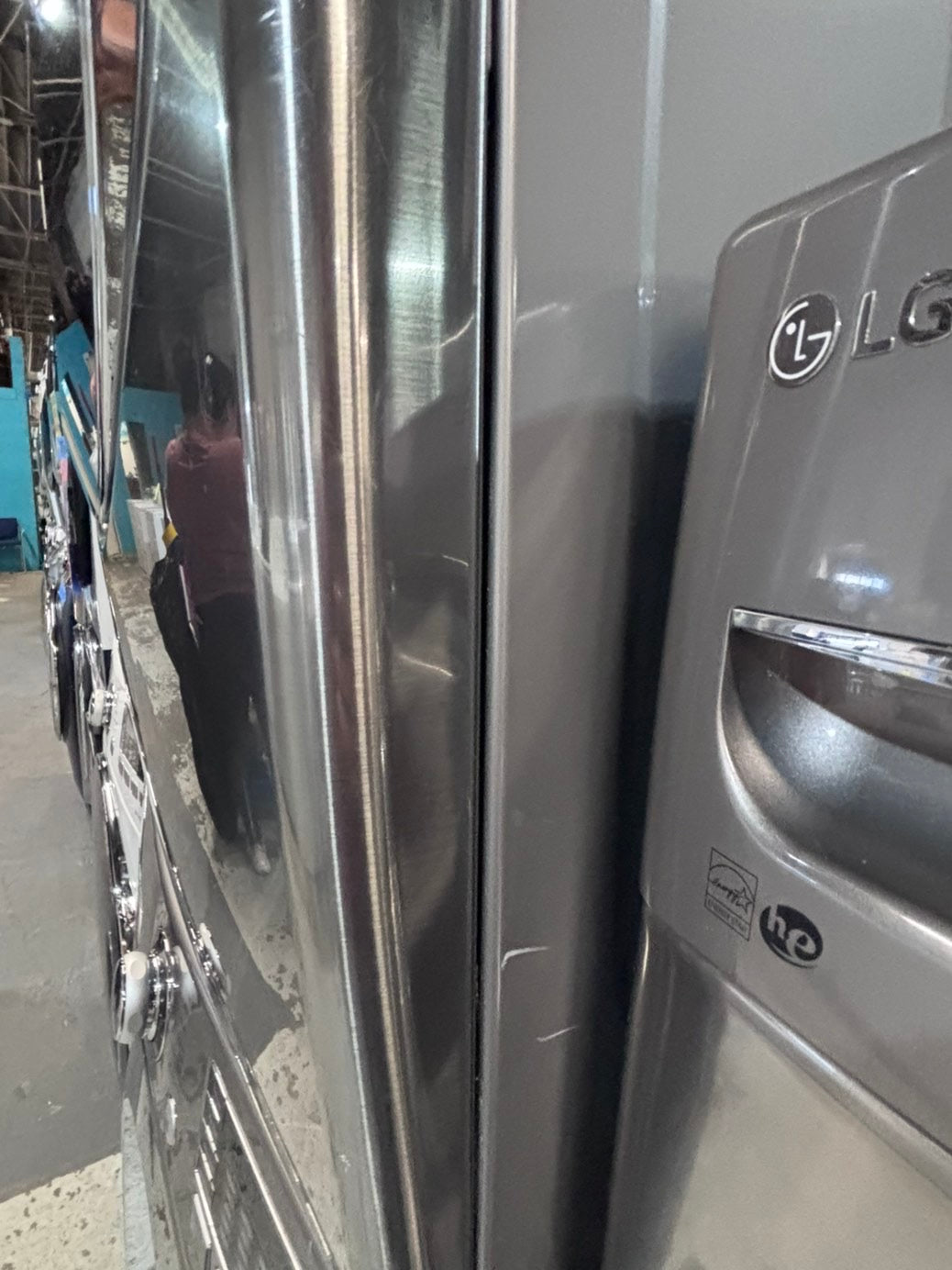 >*early July 4th special 🇺🇸LG washer & dryer set electric 220v front load stackable or side by side - sensor dry in gray  #WEDS22BSET