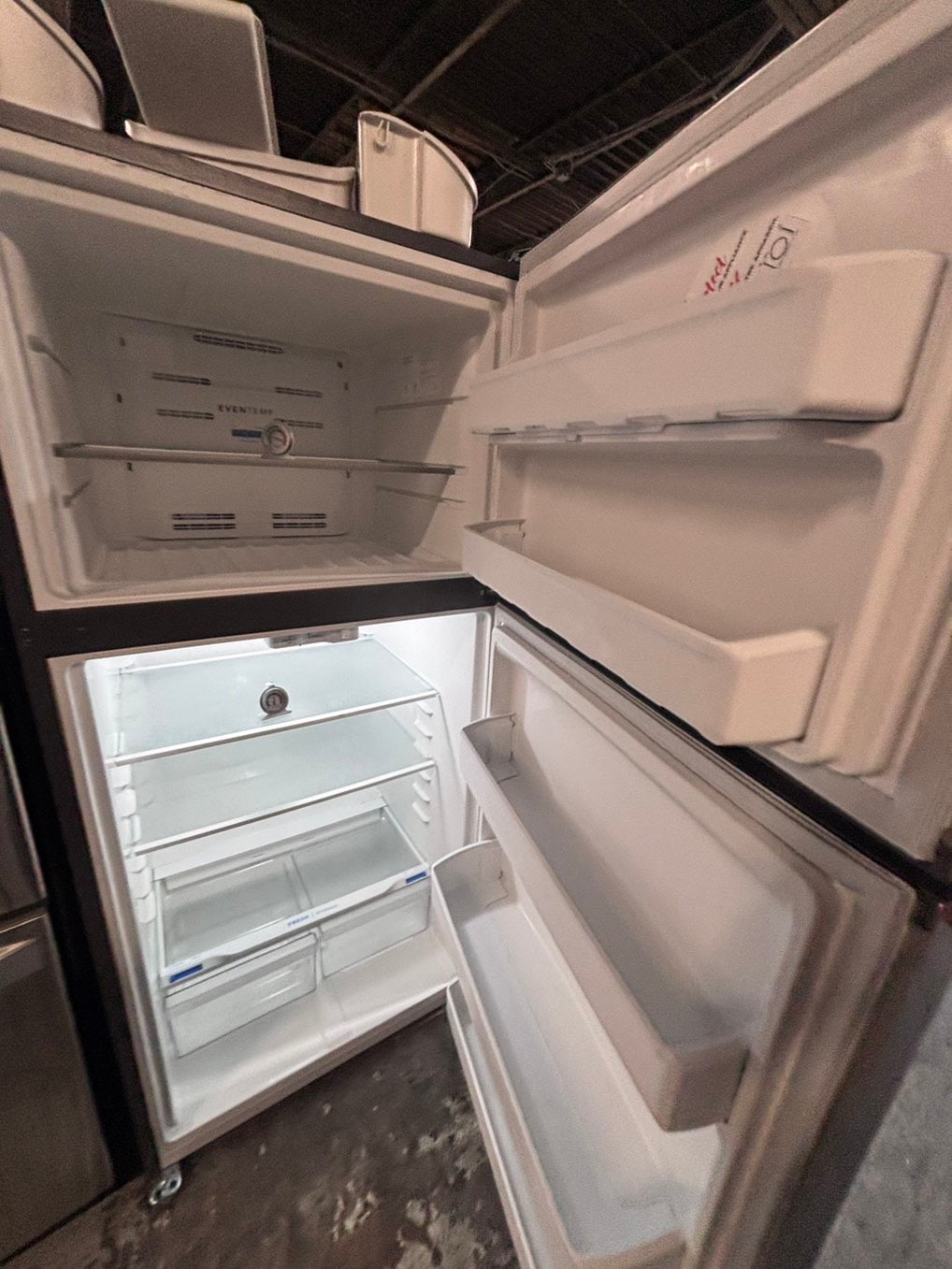 >*frigidaire  top freezer refrigerator stainless steel used-refurbished 30"x 66’’h #RFF819B