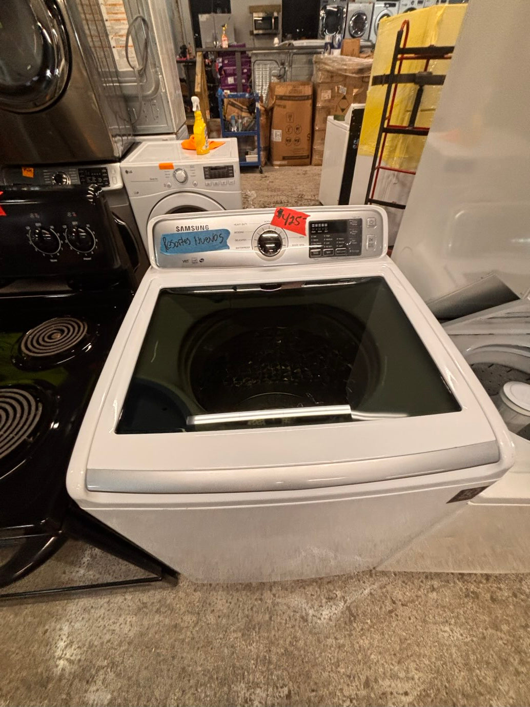 } }Samsung 27” white color Top load washer  Large capacity stainless steel Drum working 💯  with warranty ! used,refurbished #SAWTGQB