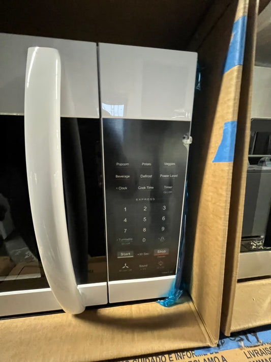 🎁🎄Holiday Sale‼️Open box 📦 New  Insignia™ - 1.7 Cu. Ft. Over-the-Range Microwave with 2-Stage Cooking - White #MCIG41B