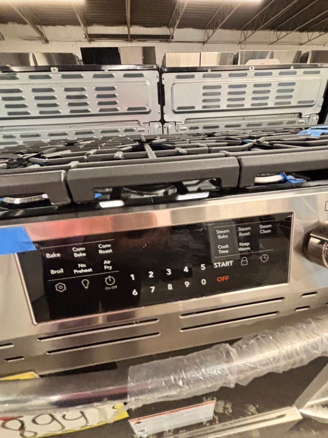 >new scratch & dent open box 📦 Frigidaire gallery stainless steel slide-in Airfry convection oven ,bake broil steam clean ,30” #FGG45ZB
