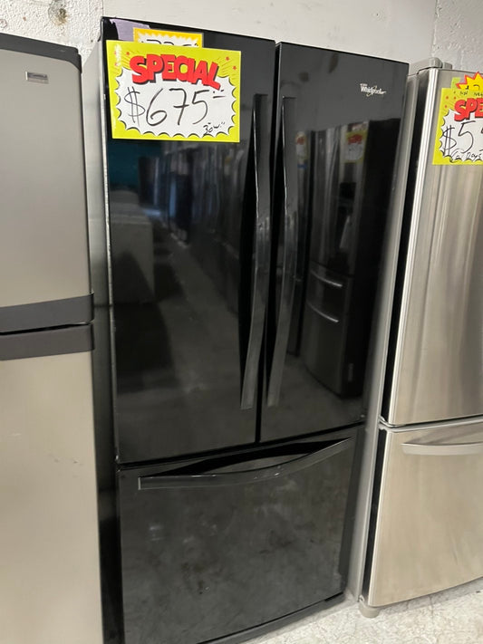 =💥Special price💥Whirlpool - 30.53 cu. ft. French Door Bottom Freezer Refrigerator with More space with Family-Sized Capacity - Black #RFBL30BB