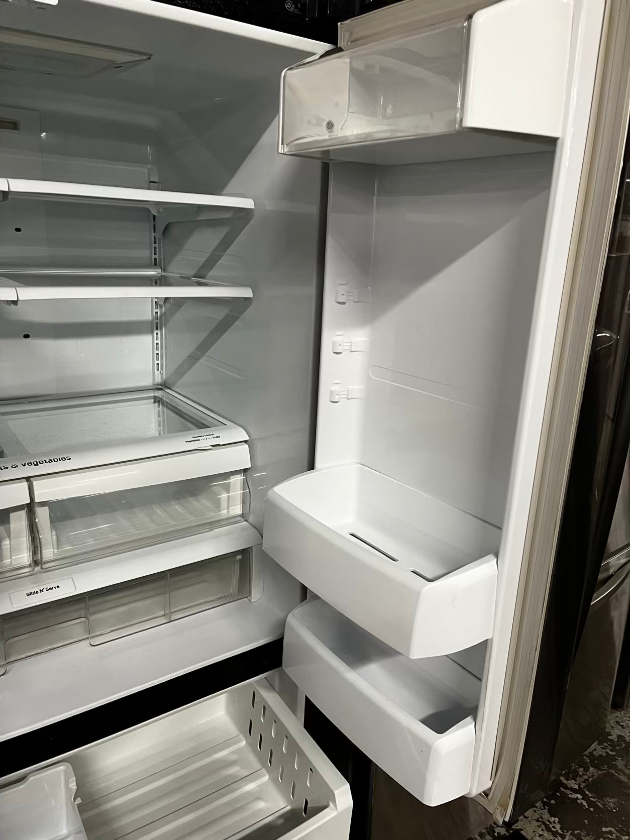🎄Holiday Sale 🎁Used | Refurbished LG 36” 28cu.ft. French door refrigerator black stainless steel w/ice water dispenser - stock number #RF453P7B