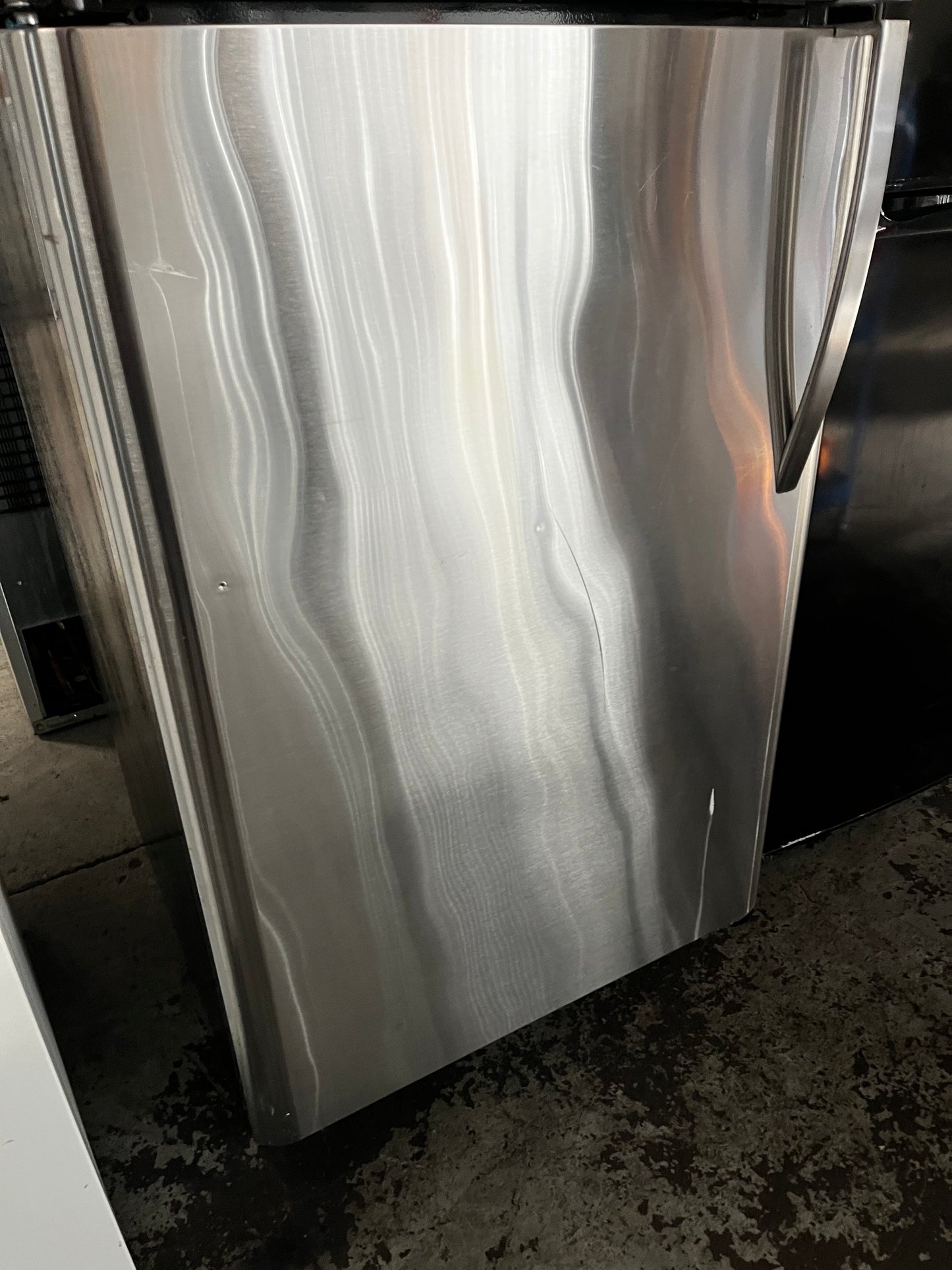 Kenmore top freezer refrigerator stainless steel  used refurbished 30” #RF7431B