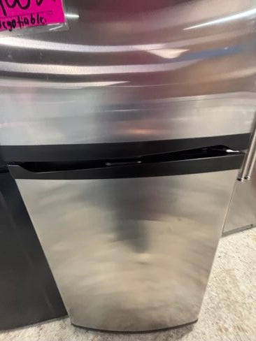 }sale🔥Whirlpool 30”18cu.ft -top freezer refrigerator steel color working 💯 with warranty -used refurbished 30” #TFW99PB
