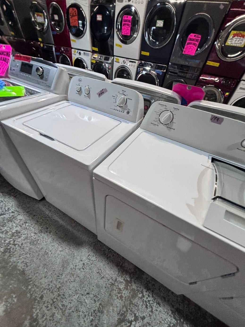 >*sale🔥Roper top load washer  & electric dryer 220v  set top load side by side #SPR2T1B