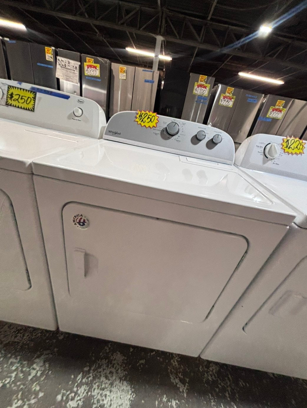 >>whirlpool 29” large capacity electric dryer 220v side by side used-refurbished #KEK12B