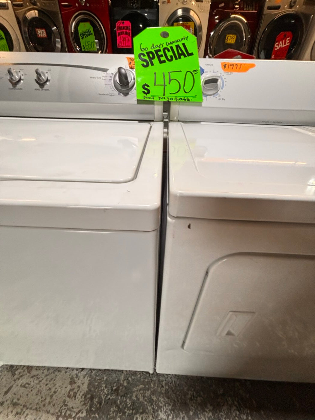 }}sale💥Kenmore top load washer with agitator & electric dryer 220v  set   top load side by side working 💯  with warranty top load side by side #TLSD61YB