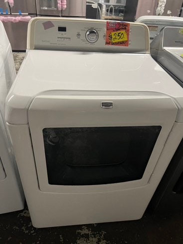 - Maytag Bravos Large Capacity Top load electric 220v  dryer side x side Refurbished #EDLCB