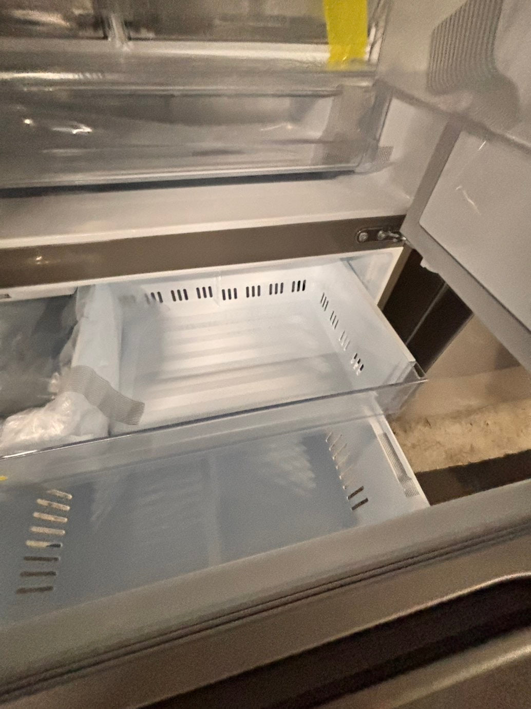> LG Counter-Depth MAX 23.7 Cu. Ft. French Door Smart Refrigerator with Zero Clearance lf24z6530s with ice maker & water dispenser - Stainless Steel #RLG23C5B
