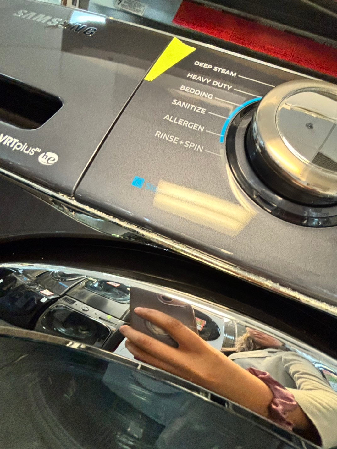 🎄🎄Christmas sale 🎅Samsung  washer & dryer GAS set front load stackable or side by side large capacity stainless steel drum w/pedestal extra storage 27" Refurbished #WDG1167L