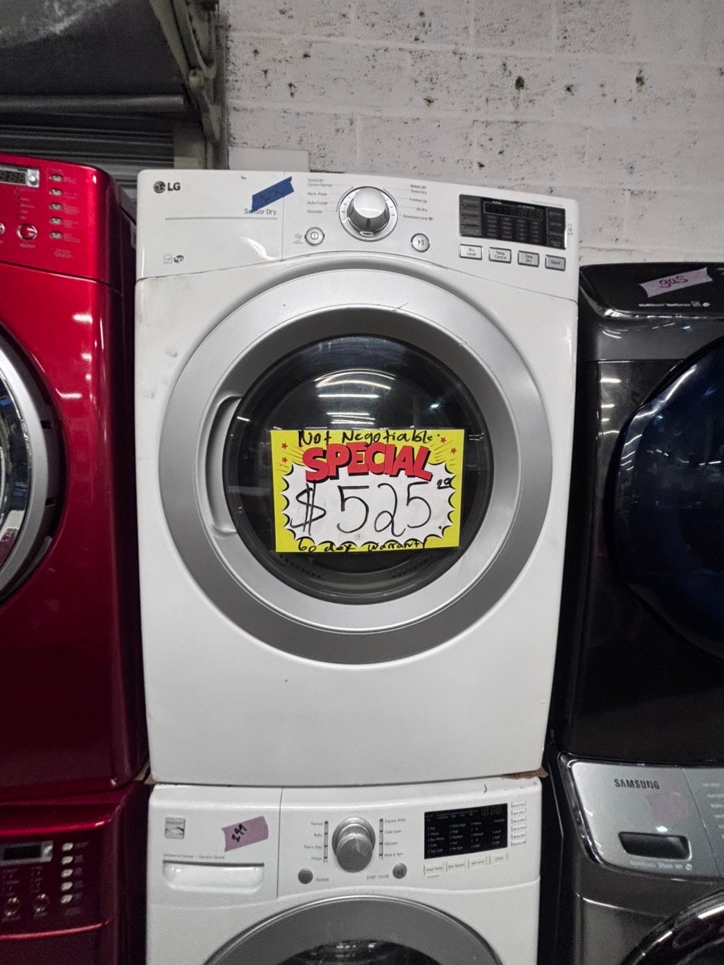 >*special 🔥mix & match kenmore washer & LG dryer set electric 220v front load stackable or side by side - sensor dry in white  #MX44V6BSET