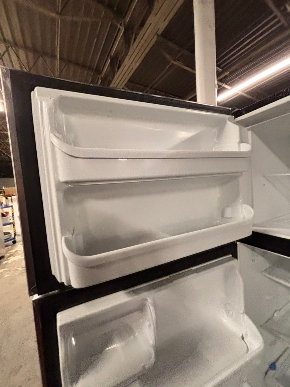 >Frigidaire 21cu.ft -top freezer refrigerator stainless steel -used refurbished 30” #RFF916B