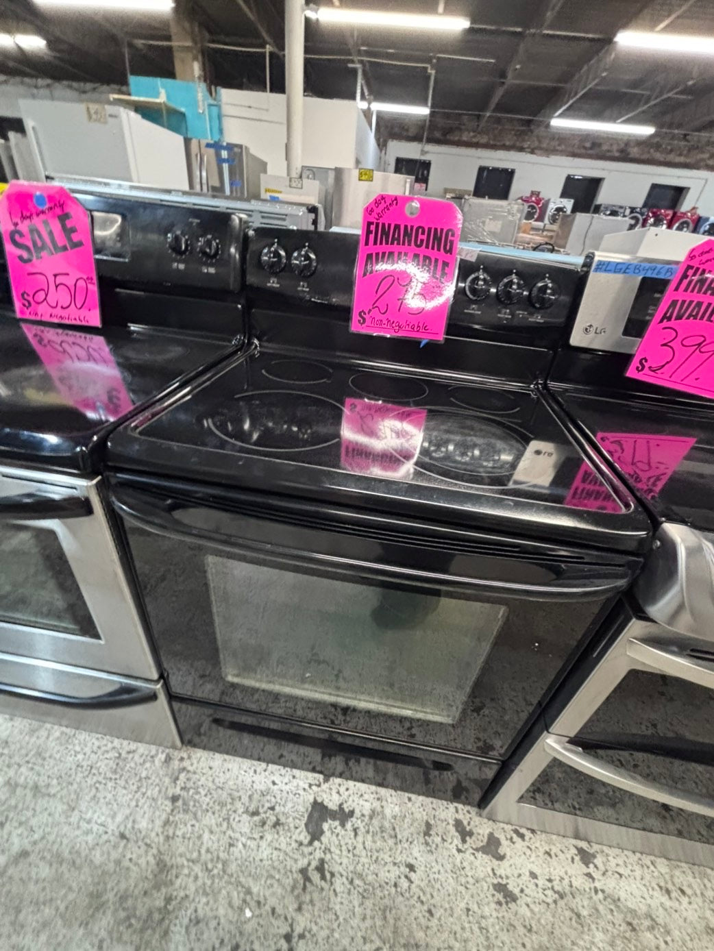 >*special🔥Kenmore electric 220v glass top range 5 burner  bake Broil roast self clean 30" Refurbished #ESTRS3B