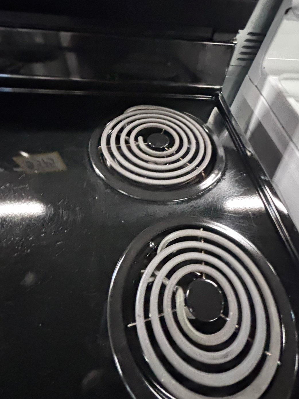 }kenmore  stainless steel & black electric coil top range coil 220v bake /Broil 4 burner used-Refurbished  great condition 30" #FH221Z1B