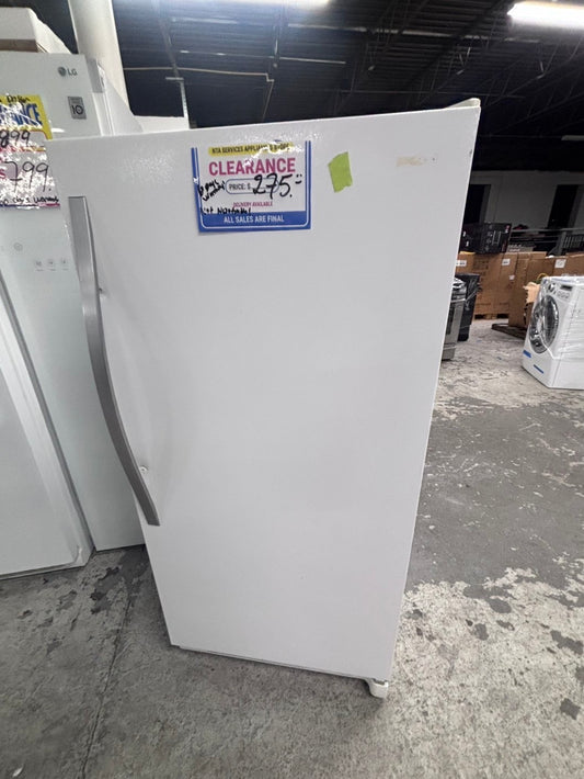 >clearance 🎈Kenmore up-right freezer white 14.cu.ft Refurbished-used #RF97VX