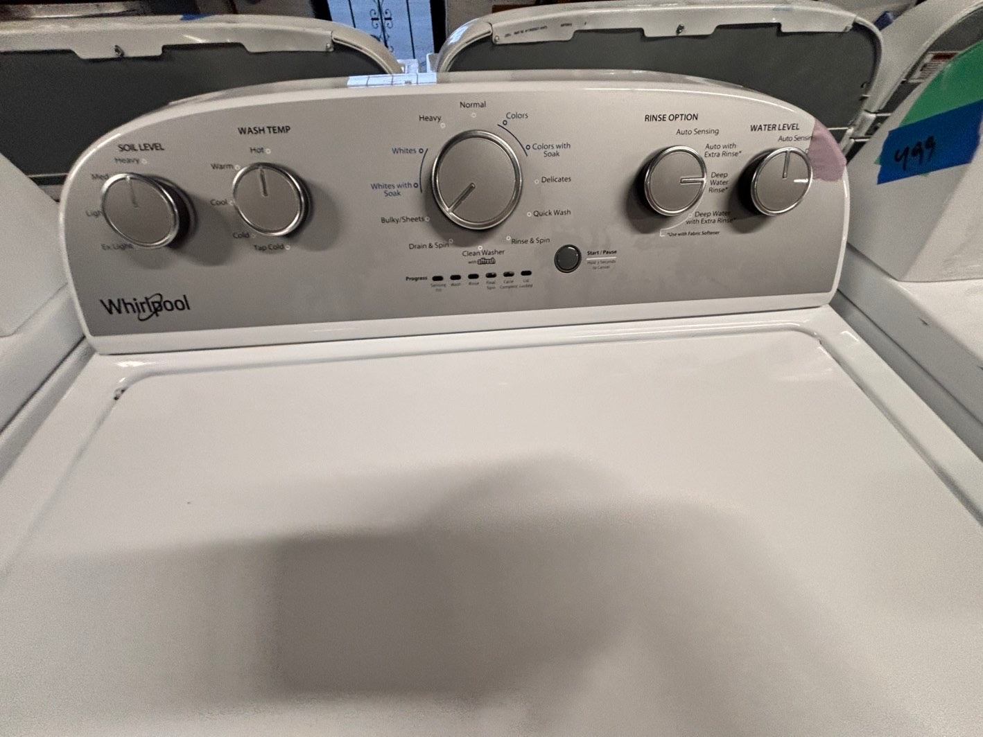 >Special price🎉 Whirlpool Top load washing machine w agitator 27" used-Refurbished #WWY33B