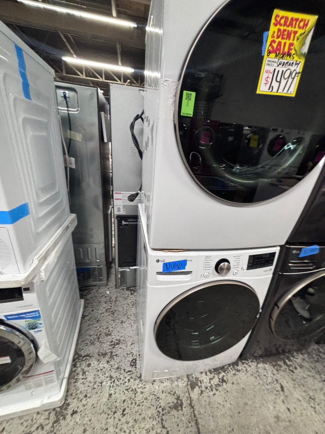 >>Open Box 📦 Scratch & Dent 4.5 cu. ft. Ultra Large Capacity Front Load Washer - White
 & 7.4 cu. ft. Large Capacity Front Load Electric Dryer - White Set / stock number #WD787CB