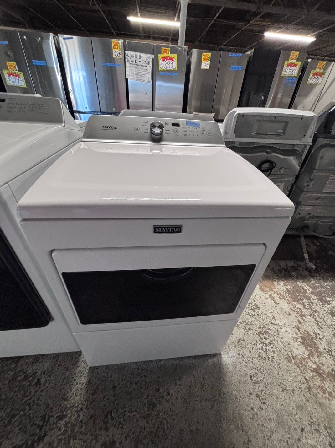 >maytag side x side extra large capacity electric 220v dryer   27” used -Refurbished #MG78D8B