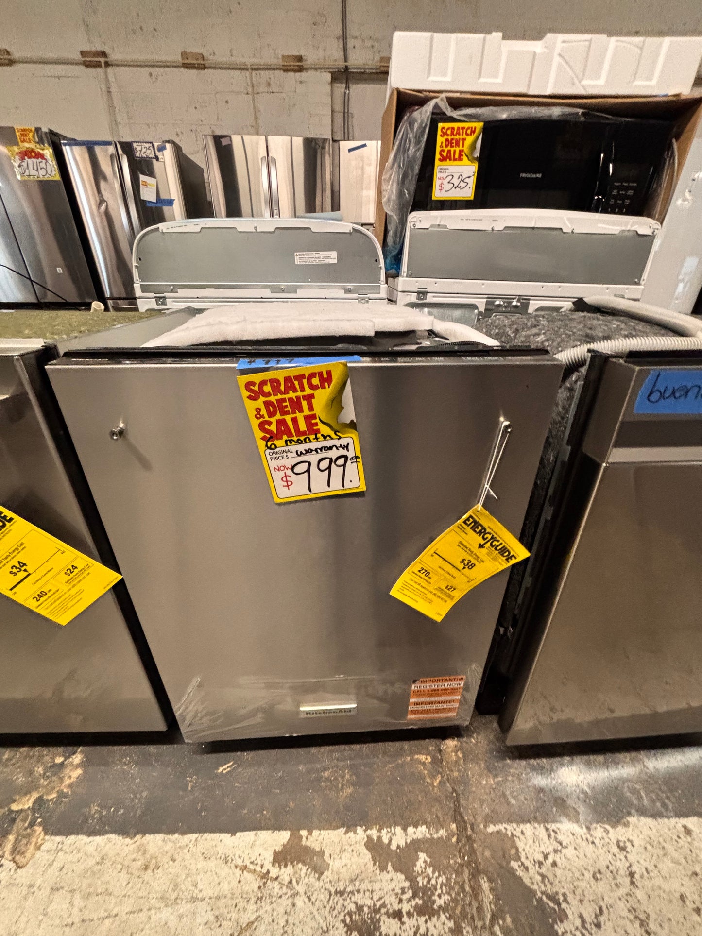 >24 in. KitchenAid - 360 Max
Jets Third Rack
Dishwasher with
Stainless Steel Third
Rack Wash Jets,                          model       number:KDTM804KPS   Stock number #KADW4H3B