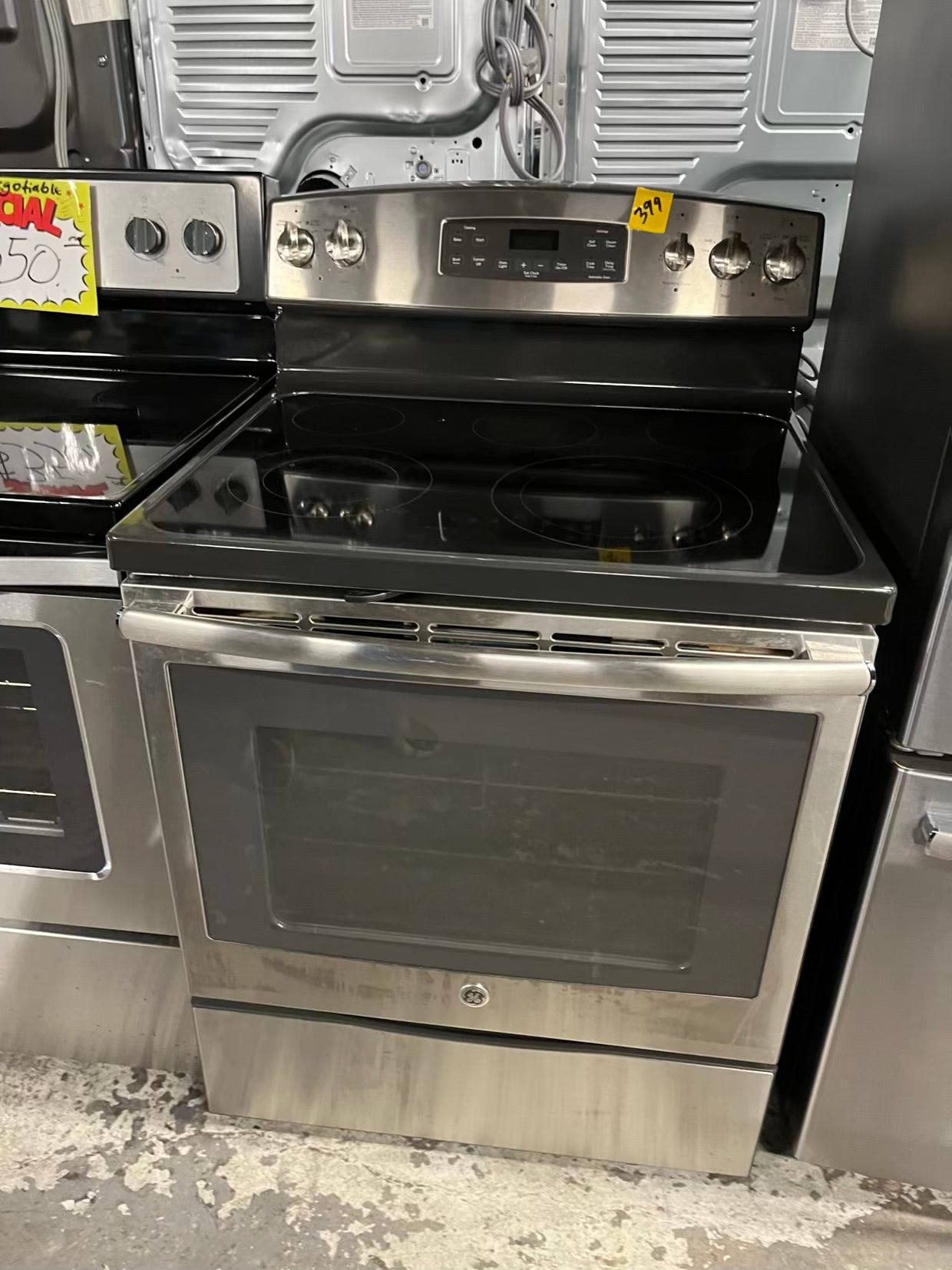 Special Offer | GE kitchen combo / Refrigerator counter depth 36” & Electric  range stainless steel - 2  appliances 
 #RF734VB  Refurbished