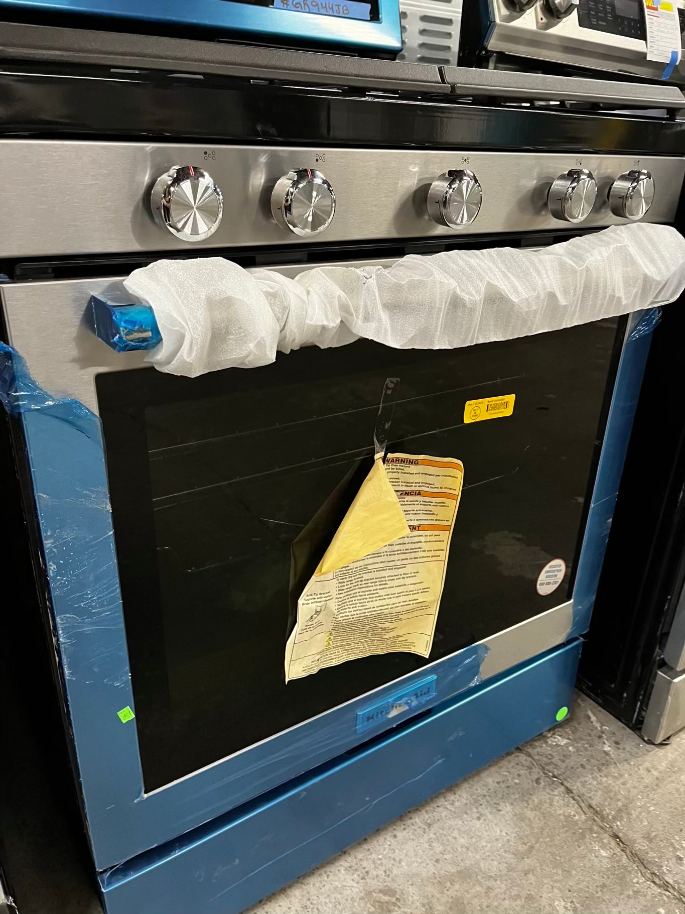 🎉 BLACK FRIDAY ⚡️ Open Box | Scratch & Dent KitchenAid 5.8 cu. ft. Gas Range with Self-Cleaning Oven in Stainless Steel #GR944JB